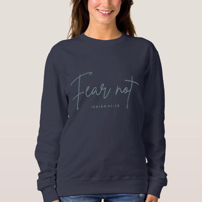 "Rädsla inte." Isaiah 41:10 T Shirt (Framsida)