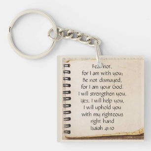 Rädsla inte, Isaiah Scripture Vintage Note Papper