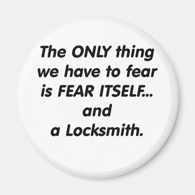 rädsla locksmith magnet (Framsidan)