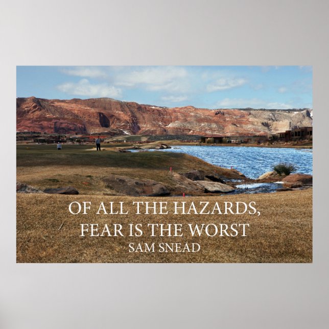 Rädslan är den värsta av alla faror poster (Framsidan)