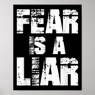 Rädslan är en likartad För manar kvinnobojschiftni Poster