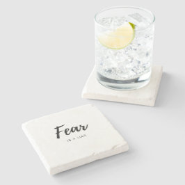 Rädslan är en lögnare - positiv offert stenunderlägg