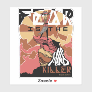 Rädslan är mind Killer-märket Klistermärken