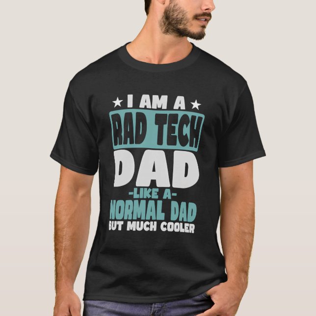 Radtech Pappa Cooler than Normal T Shirt (Framsida)