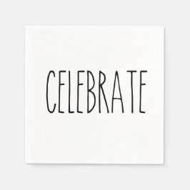 RAE DUNN Inspired Celebrate Simple Understatement Pappersservett