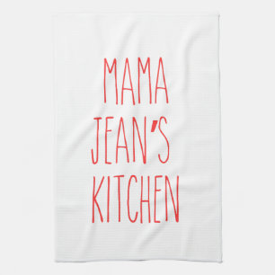 RAE DUNN Inspired Custom Name Kitchen Baking Kökshandduk
