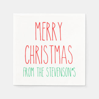 RAE DUNN Inspired God jul personlig Pappersservett