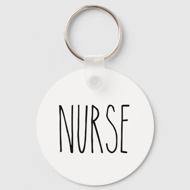 RAE DUNN Inspired Nurse Nyckelring (Framsida)