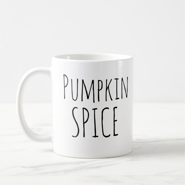 Rae Dunn Inspired Pumpkin Spice Fall Coffee Mugg (Vänster)