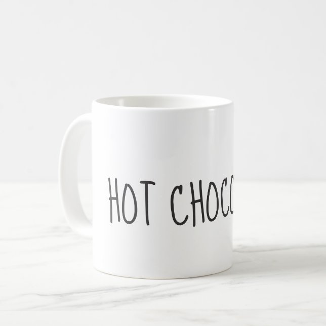 Rae Dunn inspirerad HOAD CHOKLADmugg Kaffemugg (Framsida vänster)