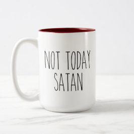 RAE DUNN inspirerad inte idag Satan Coffee Mugg