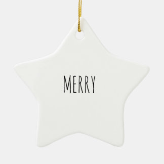 Rae Dunn inspirerad prydnad Julgransprydnad Keramik