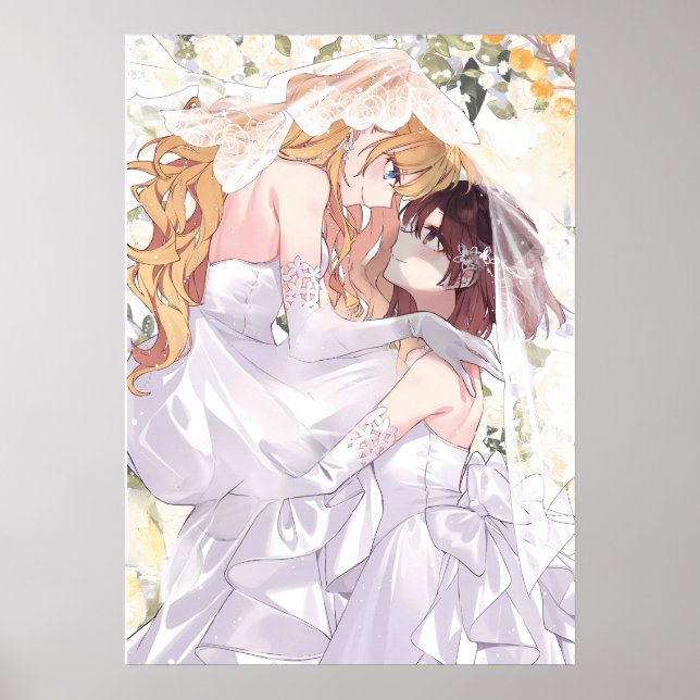 Rae och Claire Bröllop | WataOshi Poster (Framsidan)