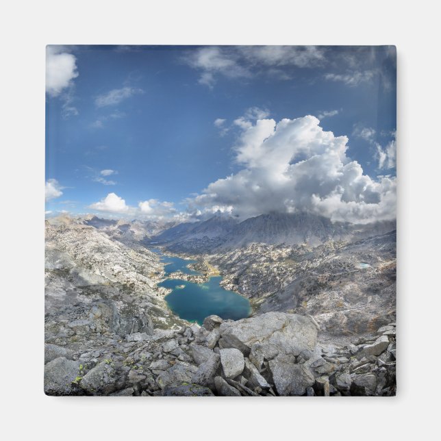 Rae Sjöar från Pavisserligen Dam - John Muir Trail Magnet (Framsidan)