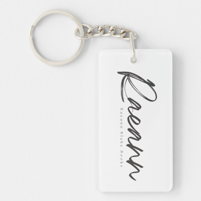 Raeann Blake Bokar Rectangle Keychain (Framsidan)