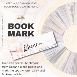 Raeann Blake Books Mini-Bokmärke Mini Visitkort