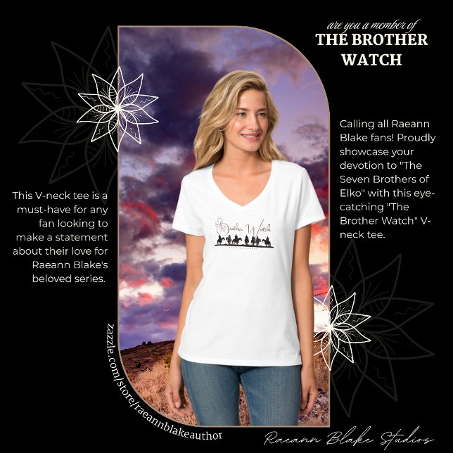 Raeann Blakes "The Brother Watch" V-Nacke T-Shirt (Skapare uppladdad)