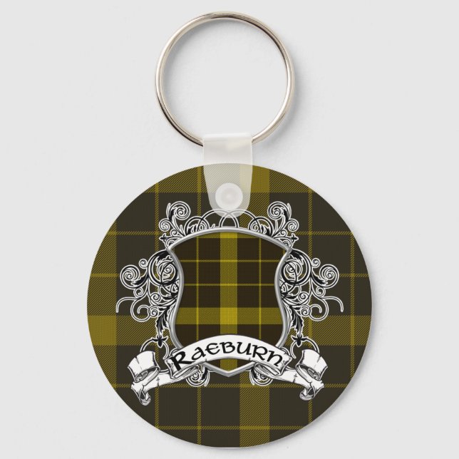 Raeburn Tartan Shield Nyckelring (Framsida)