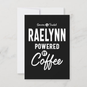Raelynn Personlig Namn Birthday Gift OSA Kort
