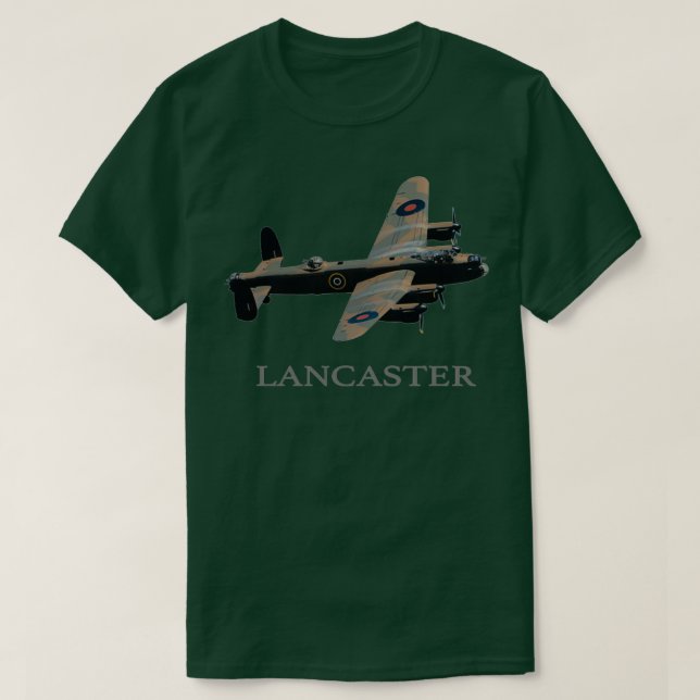 RAF AVRO LANCASTER WW2 BOMBER FLYGPLAN T 1 T SHIRT (Design framsida)
