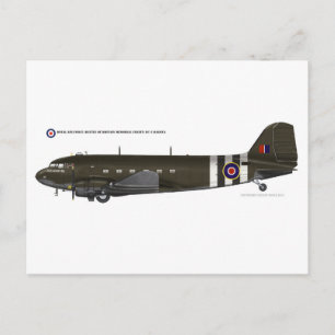 RAF BBMF DC3 Dakota Vykort