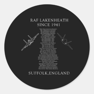 Raf Lakenheath Squadrons Runt Klistermärke