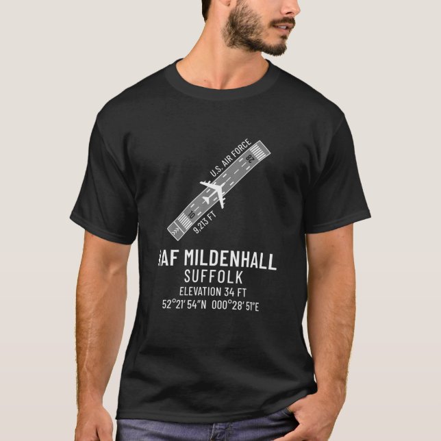 RAF Mildenhall T Shirt (Framsida)