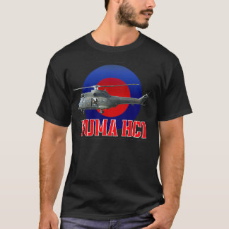 RAF Puma Helicopter in RAF roundel T Shirt