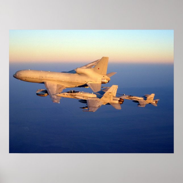 RAF Tristar och F-18C Hornet Poster (Framsidan)