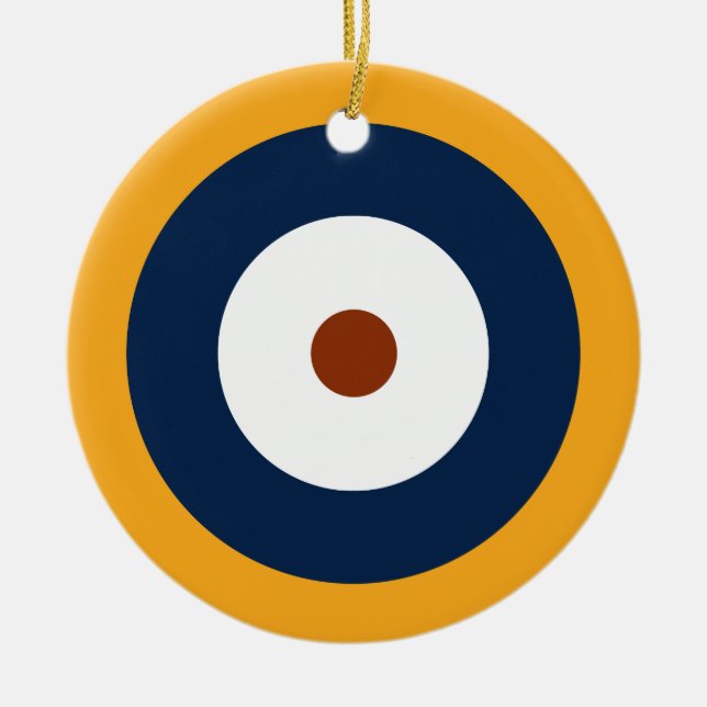 RAF typ A.1 Roundel Julgransprydnad Keramik (Framsidan)