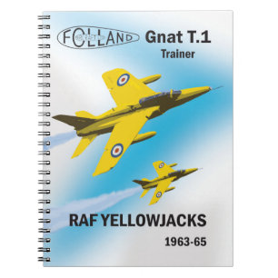 RAF Yellowjacks in Gnat T.1 tränares Anteckningsbok