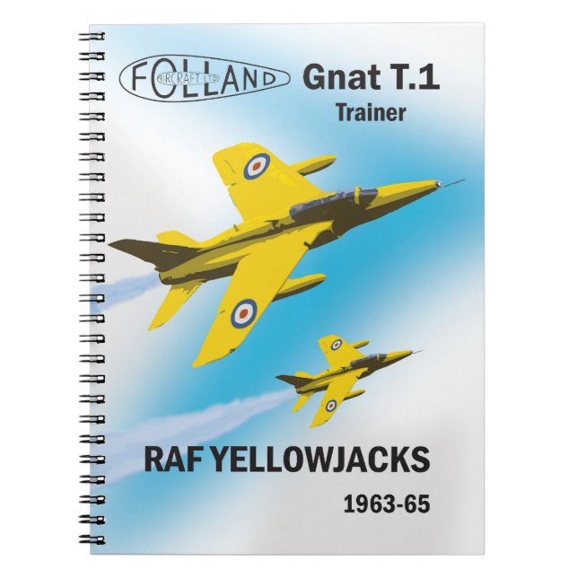 RAF Yellowjacks in Gnat T.1 tränares Anteckningsbok (Framsidan)