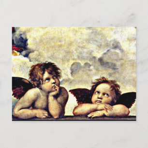 Rafael: Putti, information från Sistine Madonna Vykort