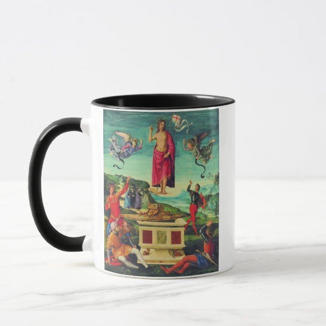 Rafaels Uppståndelse Konst Mugg (Vänster)