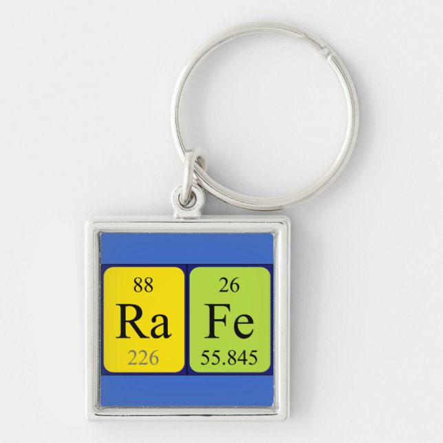 Rafe Periodisk nyckelring bord namn (Framsidan)
