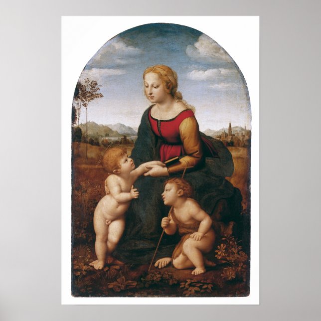 Raffaello Sanzio da Urbino - la belle jardiniere Poster (Framsidan)