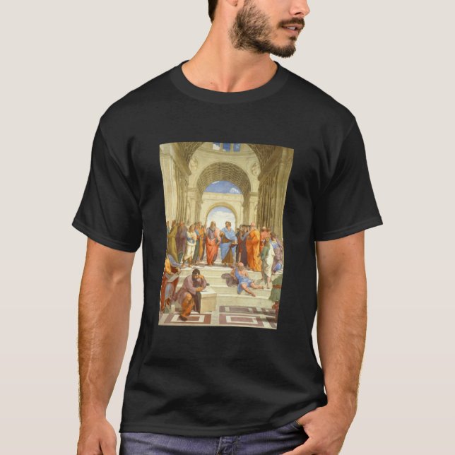 Raffaello Sanzio da Urbino The School of Aten 15 T Shirt (Framsida)