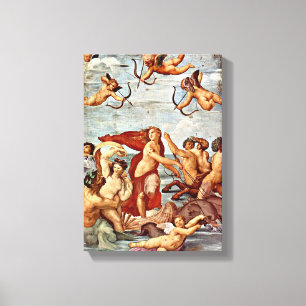 Raffaello Sanzio da Urbino - triumf av Galatea Canvastryck