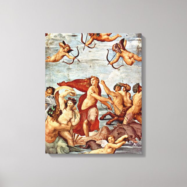 Raffaello Sanzio da Urbino - Triumph Galatea Canvastryck (Framsida)