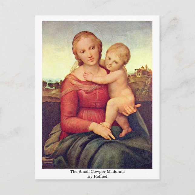 Raffaels lilla Cowper Madonna Vykort (Framsida)