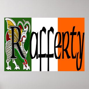 Rafferty Celtic draketryck Poster