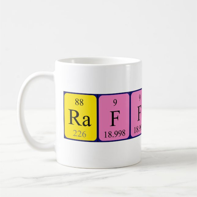 Rafferty Perioty bord namn mugg (Vänster)