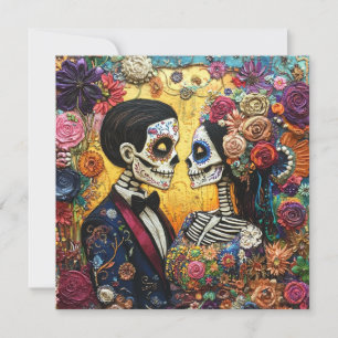 Raffinerad Day of the dead Inbjudningar