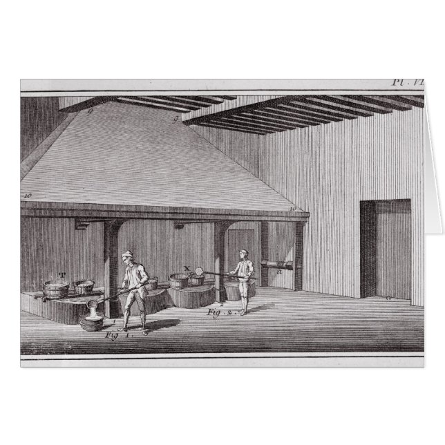 Raffinerad saltpeter hälsningskort (Framsidan Horizontal)