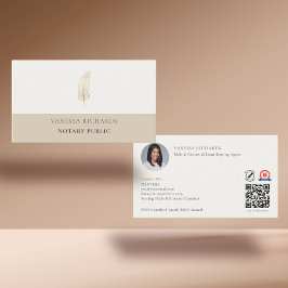 Raffinerad ton- och Guld-ludd - notarius foto QR-k Visitkort