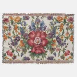 Raffinerade röda blommor och ömtåliga blommor av f filt