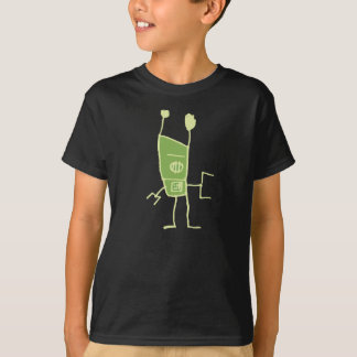 Räffla Robot-Grönt T-shirt