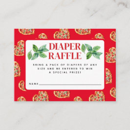 Raffle för bläck, rödvit Segment Baby Tilläggskort