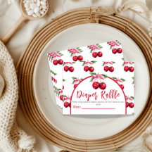 Raffle för Cherry Top Coquette Bow Baby Shower