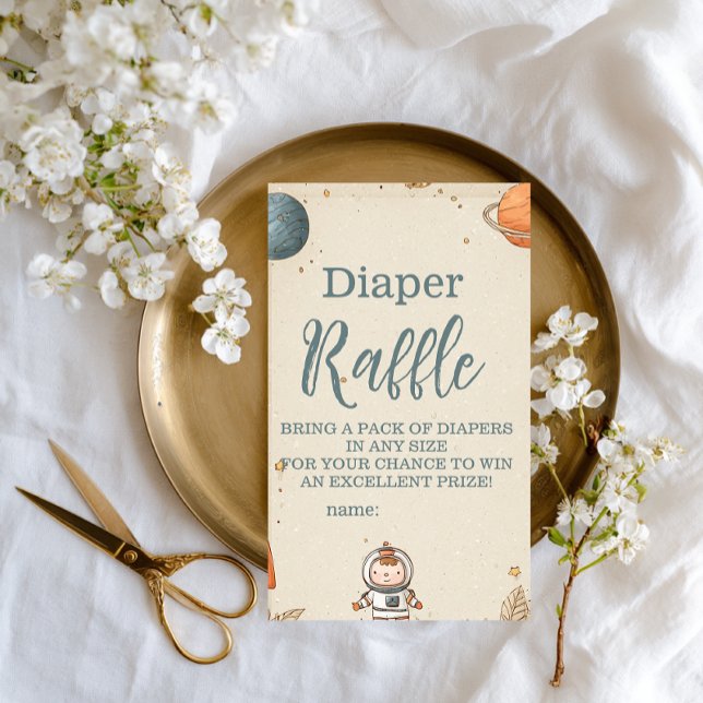 Raffle för Cute Space Äventyr Diapper Tilläggskort (Skapare uppladdad)